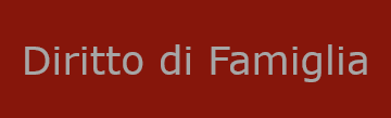 Diritto di Famiglia trattato dallo studio legale dell'avvocato Feroce